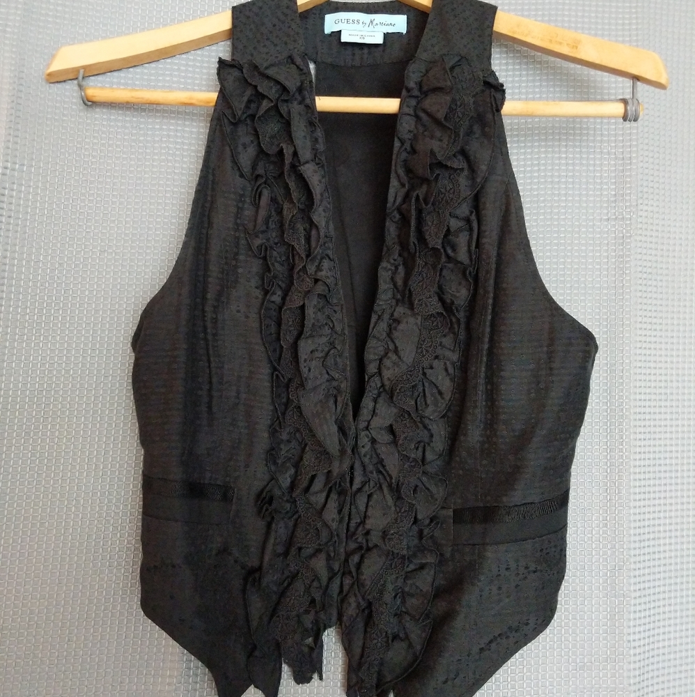 GUESS by Marciano black womens vest